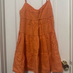 Orange Tiered Sundress